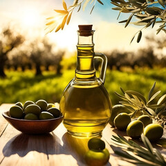 olives and olive oil. 