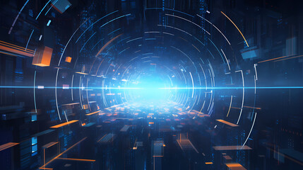 Technology network background, virtual concept