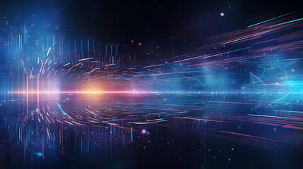 Technology network background, virtual concept