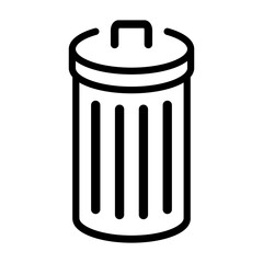 Trash can icon vector. Delete sign. eps 10