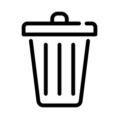 Trash can icon vector. Delete sign. eps 10