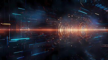 Fototapeta premium Technology network background, virtual concept