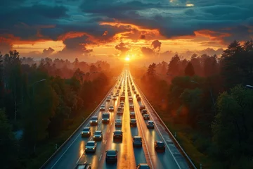 Foto op Canvas Car on highway © alas_spb