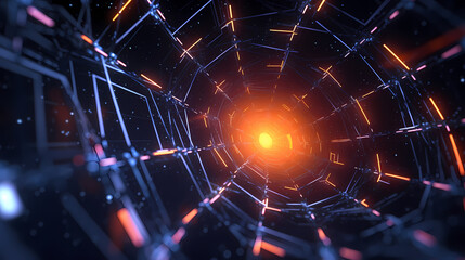 Technology network background, virtual concept