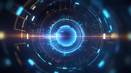 Technology network background, virtual concept
