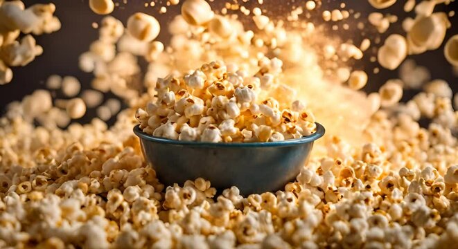 Pop corn explosion.