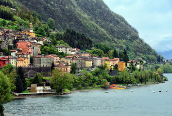 Dervio,  Province of Lecco,  region Lombardy, Italy, Europe - idyllic Italian village located on...