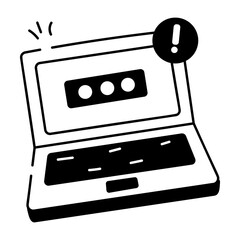 Easy to edit linear icon of login issue 