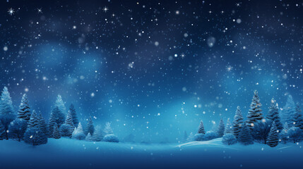 Blue Christmas background . - obrazy, fototapety, plakaty