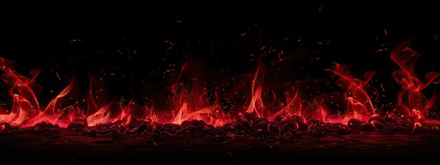 Abstract red fire flames background