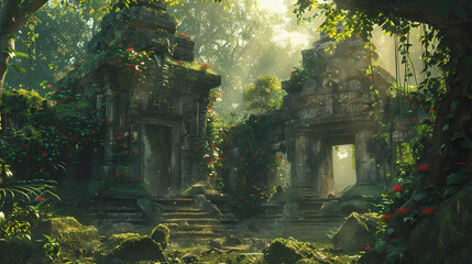 Generative AI, Echoes of the Enchanted: The Lost Civilization Amidst Singing Flora