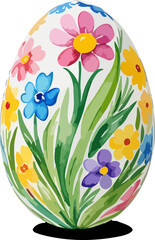 Easter egg illustration. watercolor style vector