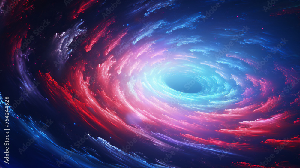Wall mural digital galaxy colorful black hole scene abstract graphic poster web page ppt background
