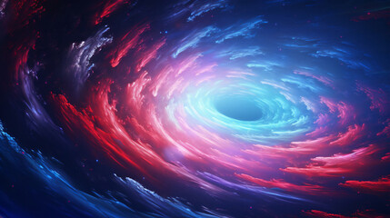 Obraz premium Digital galaxy colorful black hole scene abstract graphic poster web page PPT background