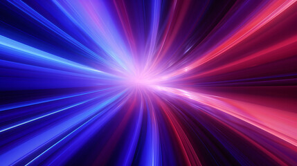 Abstract red and blue light background on black background, futuristic tech energy concept illustration