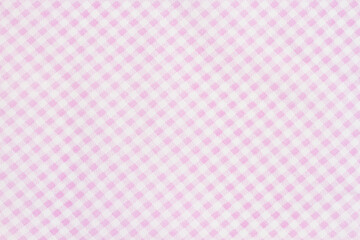 Pink gingham material background - obrazy, fototapety, plakaty