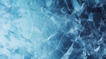 Obraz premium cracked ice texture, frozen background