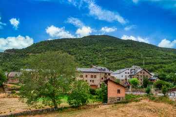 Fototapeta na wymiar Valencia d'Àneu belongs to the municipality of Alt Àneu (Lleida), Catalonia, Spain