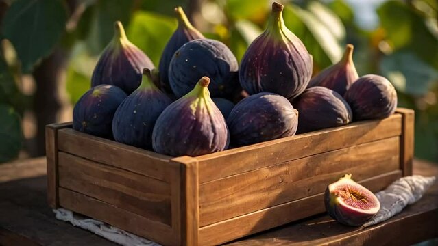 fresh, ripe, figs