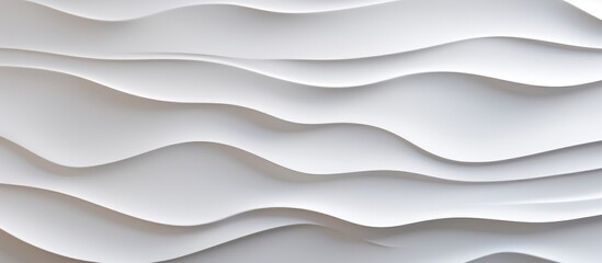 This close-up shot showcases a white wall with intricate wavy lines, creating a unique and visually interesting texture. The lines are smooth and dynamic,