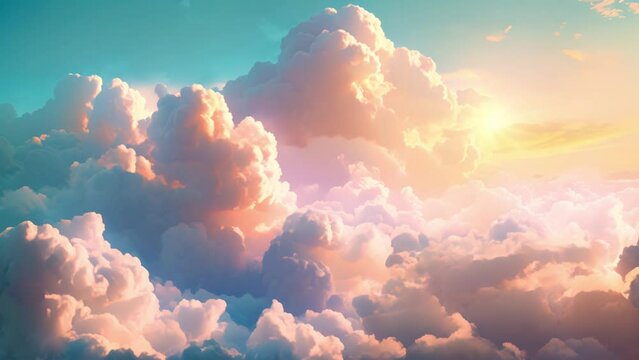 夕陽に染まる雲,Generative AI 