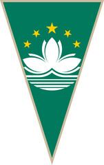 Macau triangular flag