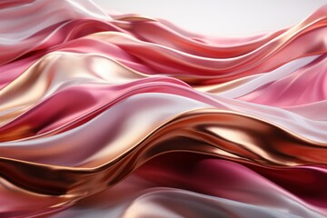 Abstract 3d luxury premium background, colorful flowing curved waves, golden accent, lighting effect - 754250183