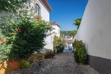 in Obidos town, Oeste region, Leiria District of Portugal