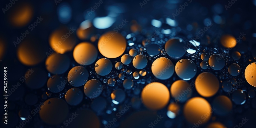 Poster A close up view of a bunch of bubbles. Perfect for various design projects