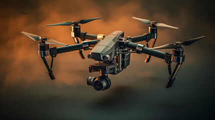 Drones used in aerial photography and videography soli - obrazy, fototapety, plakaty