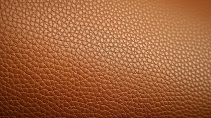 Detailed view of a brown leather surface, suitable for backgrounds or textures