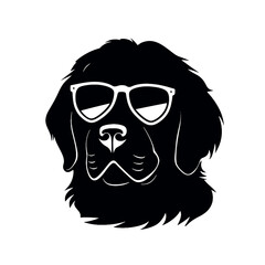 Golden Retriever with sunglasses