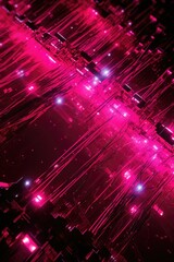 A close-up view of a bunch of pink lights. Suitable for various design projects