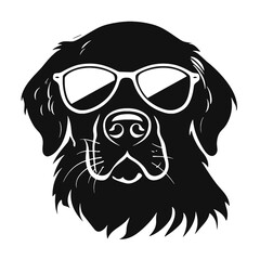 Fototapeta premium Golden Retriever with sunglasses