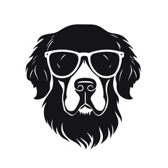 Golden Retriever with sunglasses