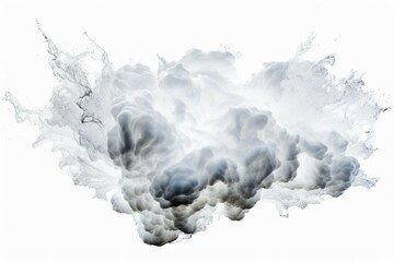 A cloud of smoke in the air, suitable for various concepts
