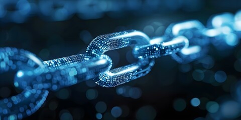 Blockchain security gaps compromise data protection despite encryption measures in place. Concept Blockchain Security, Data Protection, Encryption Measures, Security Gaps - obrazy, fototapety, plakaty