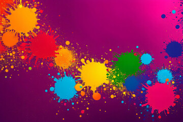Holi Colorful and Joyful Background 