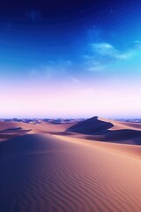 Fototapeta na wymiar A scenic view of desert sand dunes. Perfect for travel brochures