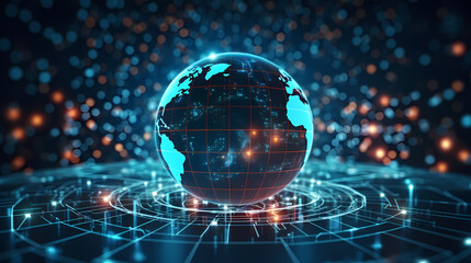 Global network connections background, world map, global business concept - obrazy, fototapety, plakaty