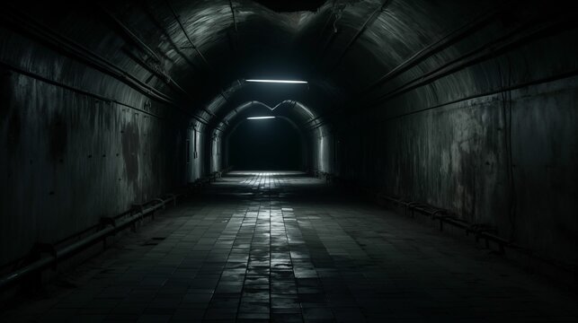 Fototapeta Image of underground tunnel.