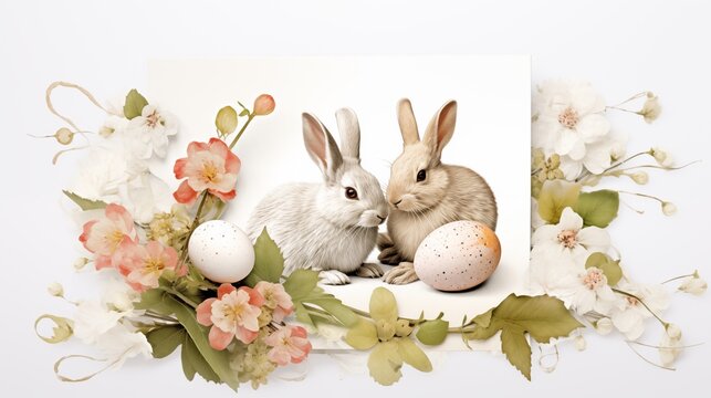 Exchanging personalized Easter cards, fostering connections and spreading joy through heartfelt greetings and warm wishes during the festive season.
