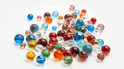 colored glass balls background.