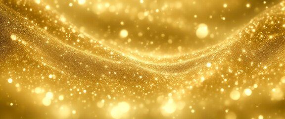 黄金色に輝く金色の光線 背景素材