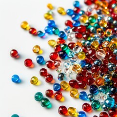 colored glass balls background.