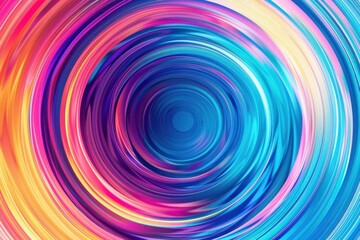 Multicolored circular shape Energy Flow Background
