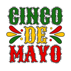 Naklejka premium cinco de mayo