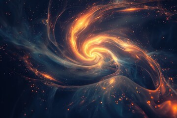 Abstract background resembling swirling galaxies design - obrazy, fototapety, plakaty