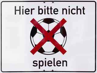 Fussballverbot