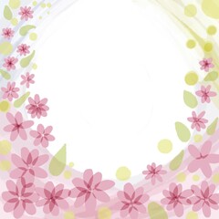 Obraz na płótnie Canvas Flower frame